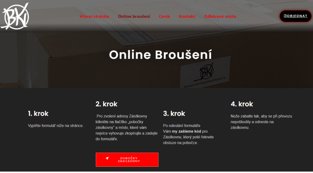 Online Broušení | Broušení Kuchyňských Nožů